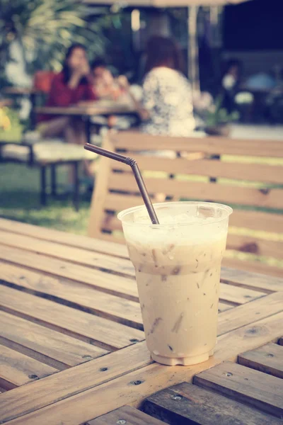 Eiskaffee im Café — Stockfoto