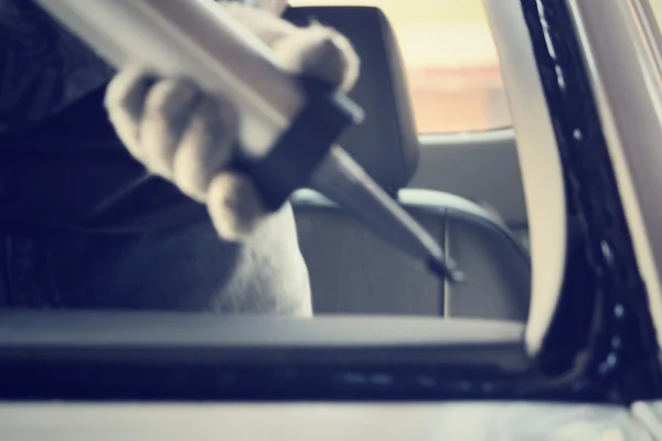 Blurred of windshield repair — Stock Photo, Image