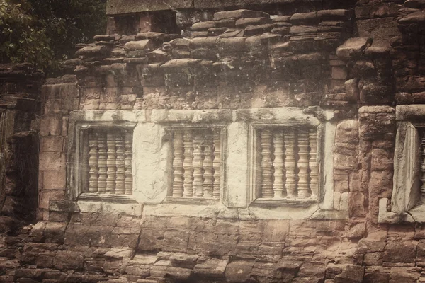 Ancient window - cambodia art — Stock Photo, Image