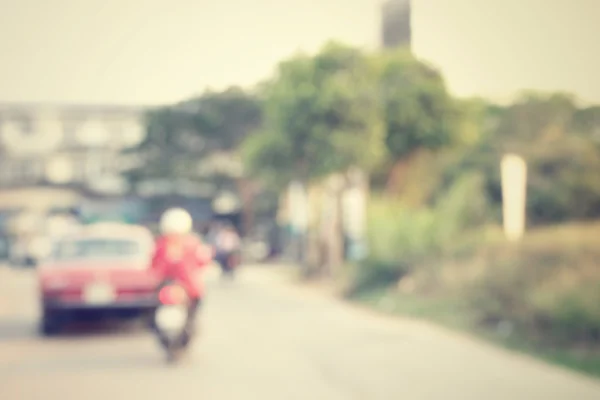 Offuscata di auto su strada — Foto Stock