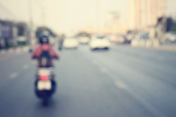 Homályos, közúti motorkerékpár — Stock Fotó