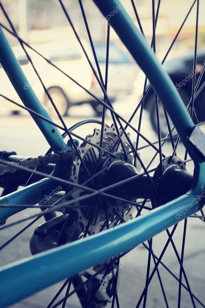 Vintage bicycle wheel Stock Photo by ©luknaja 66176077