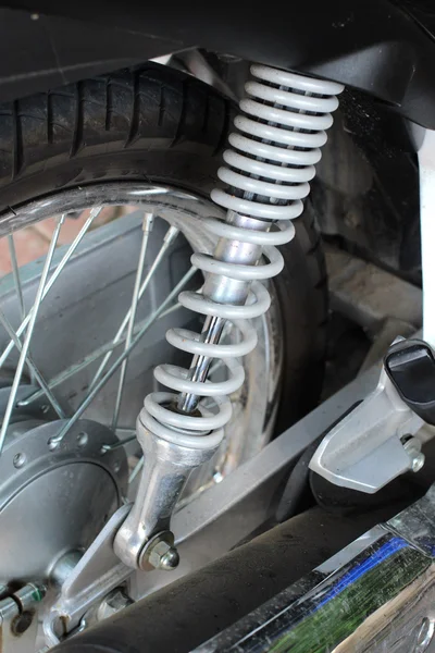 Shock absorber motorcycle — Stock Photo, Image