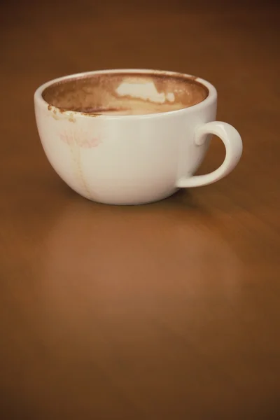 Vintage latte art coffee — Stock Photo, Image