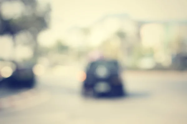 Offuscata di auto su strada — Foto Stock