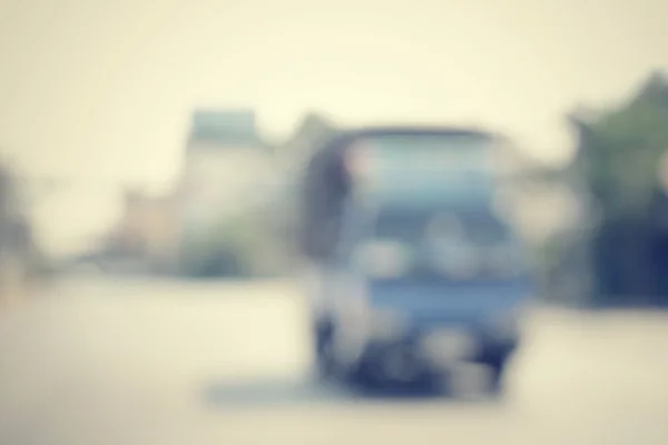 Blurred of car on road — Stock Photo, Image