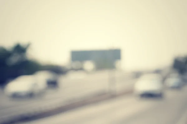 Blurred of car on road — Stock Photo, Image