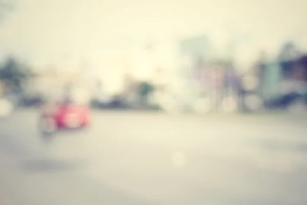 Blurred of car on road — Stock Photo, Image