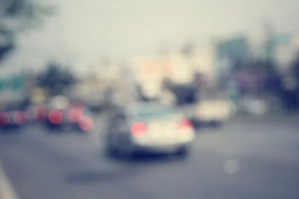 Auto auf Straße verwischt — Stockfoto