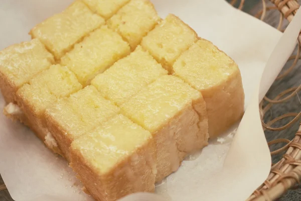 Toast brood met boter — Stockfoto
