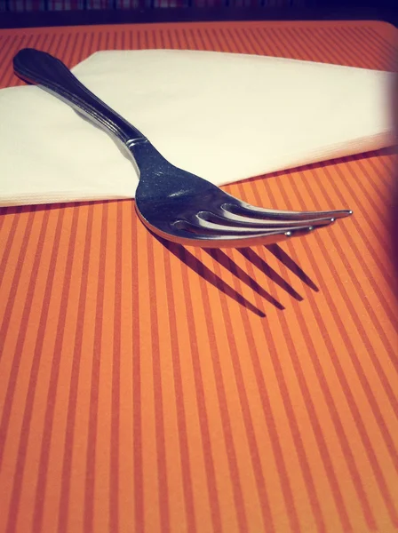 Fork with shadow — Stock Photo, Image