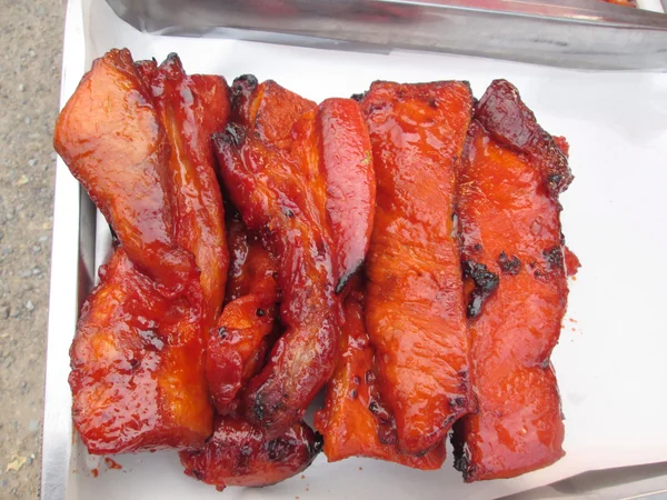 Barbacoa de cerdo - Estilo comida china —  Fotos de Stock