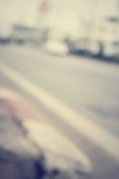 Blurred of car on road — Stock Photo, Image