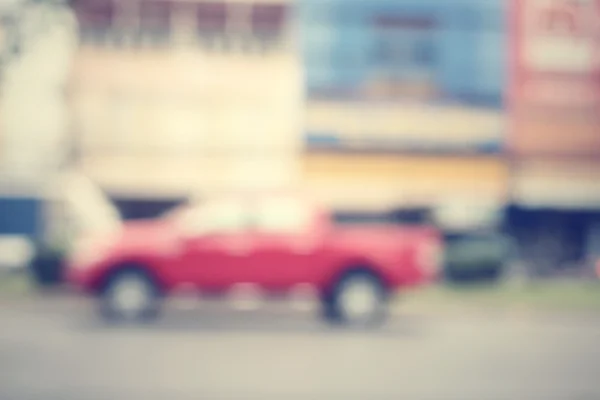 Blurred of car on road — Stock Photo, Image