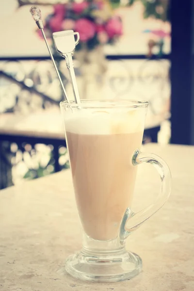 Latte koffie — Stockfoto