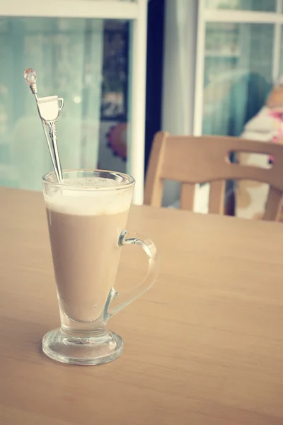 Latte koffie — Stockfoto