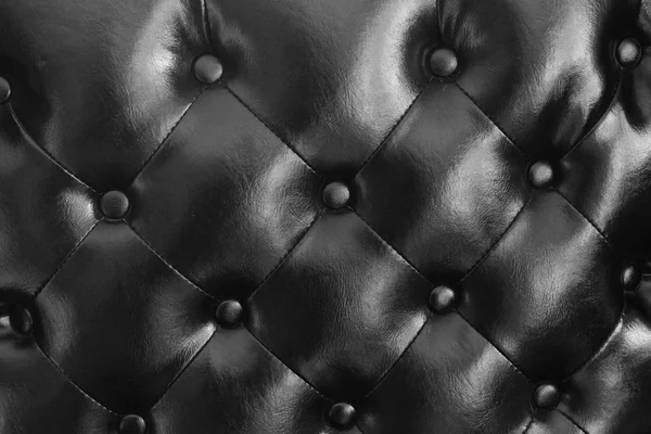 Текстура вінтажного чорного шкіряного дивана — стокове фото