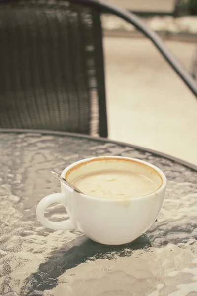 Vintage latte kávé — Stock Fotó