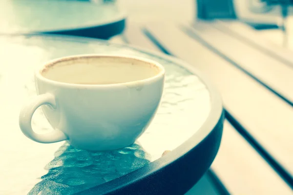 Ročník latte káva — Stock fotografie