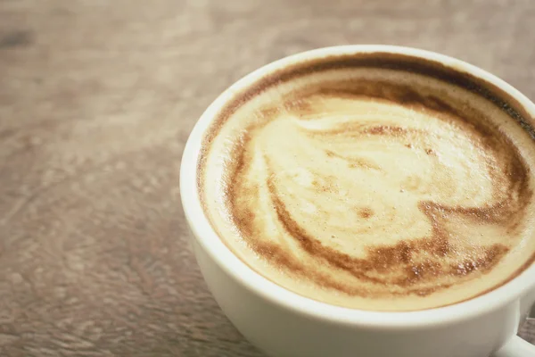 Ročník latte art káva — Stock fotografie