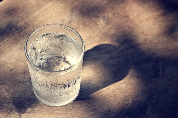 Drink water with shadow — Stock Photo, Image