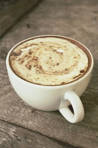 Vintage latte koffie — Stockfoto