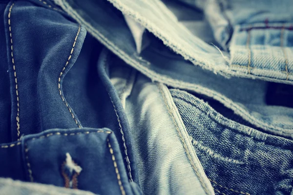 Stapel Jeans — Stockfoto