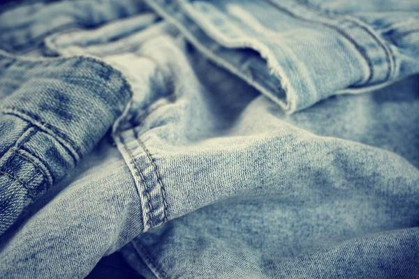 Stapel Jeans — Stockfoto