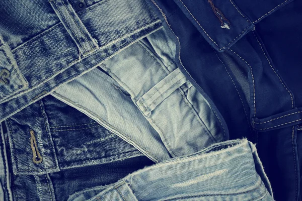 Bunt med jeans — Stockfoto