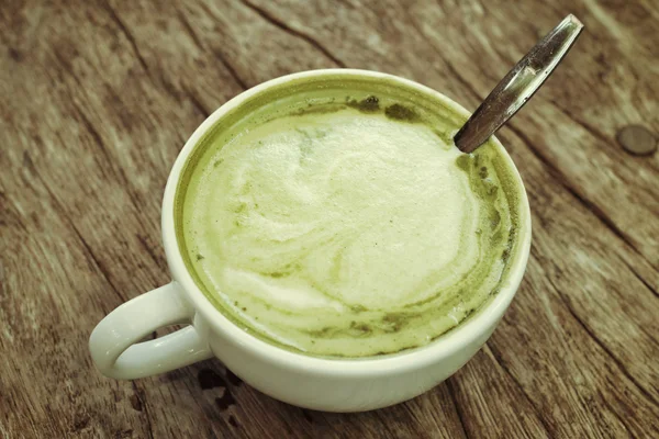 Té verde y leche — Foto de Stock