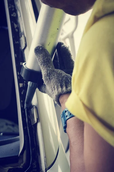 Windshield repair — Stock Photo, Image