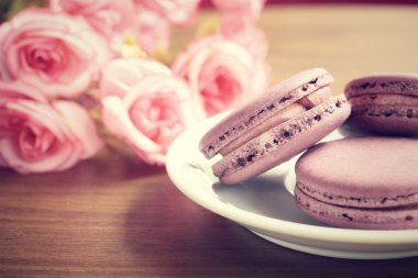 Yaban mersini macaroons Güllü 