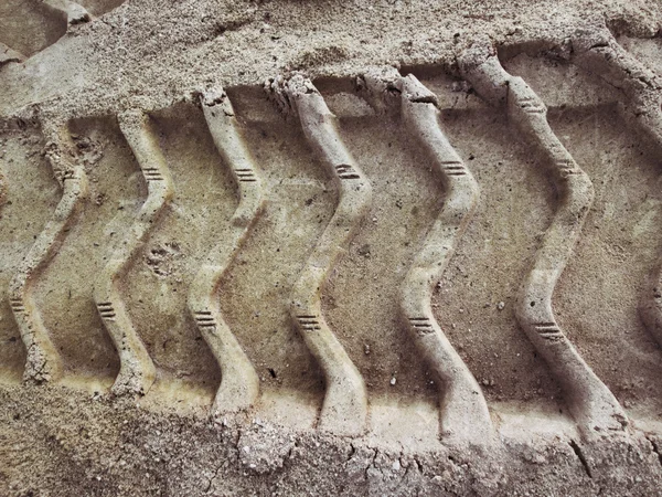 Wielsporen op de grond. — Stockfoto