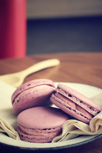 Blueberry macaroons — Stock Photo, Image