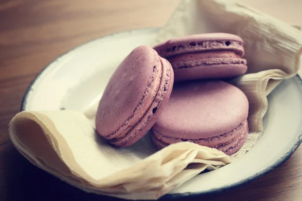 Macarons aux myrtilles — Photo