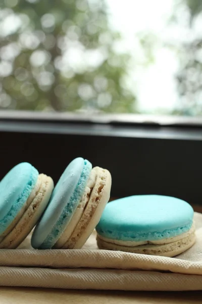 Macaroons azuis — Fotografia de Stock