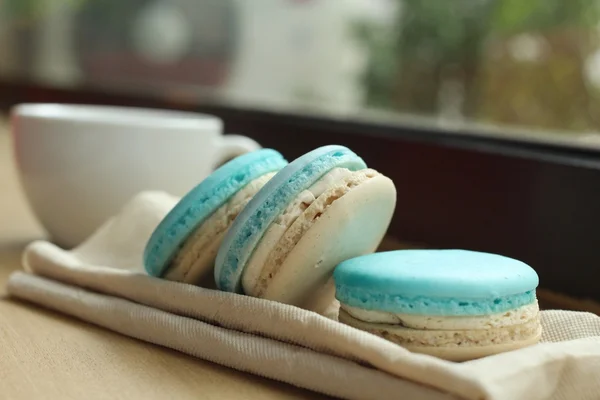 Macaroons azuis — Fotografia de Stock