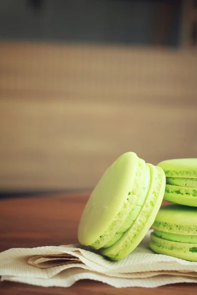 Macaroons verdes — Fotografia de Stock