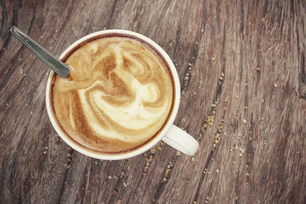 Caffè latte vintage — Foto Stock