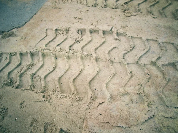 Wielsporen op de grond. — Stockfoto