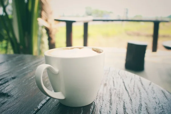 Latte kahve. — Stok fotoğraf