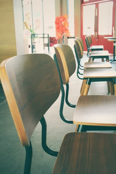 Židle v restauraci — Stock fotografie