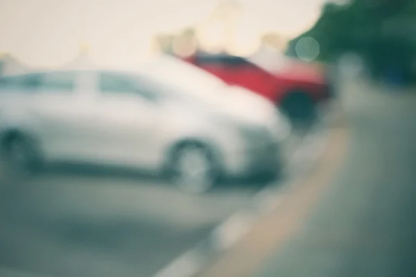 Blurred of car on road — Stock Photo, Image