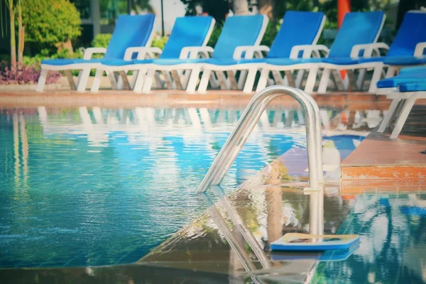 Swimming pool with stair — Stock Photo, Image