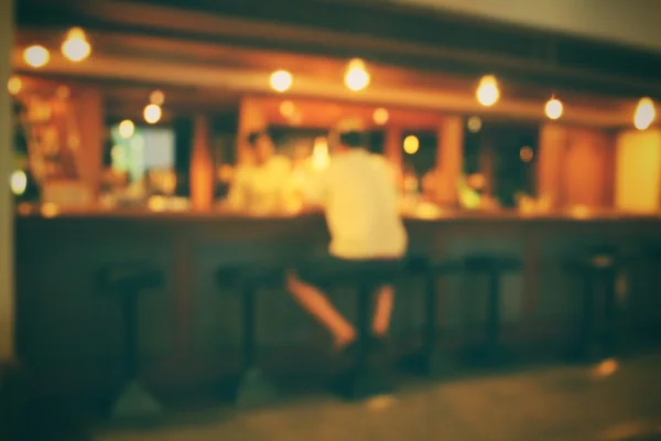 Blurred of bar at night club — Stock Photo, Image