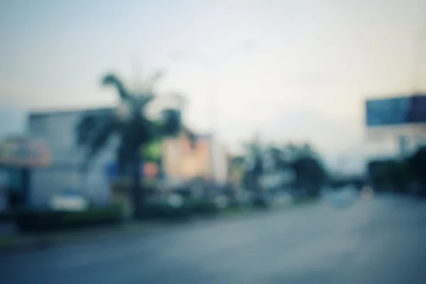 Embaçado de carro na cidade — Fotografia de Stock