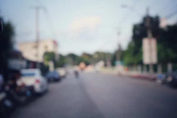 Embaçado de carro na cidade — Fotografia de Stock