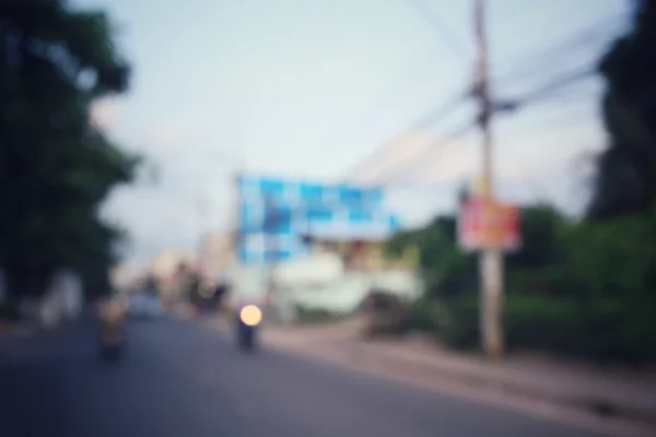 Blurred of car in city — Stock Photo, Image