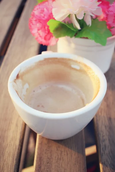 Vintage-Latte-Kaffee — Stockfoto