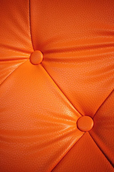 Vintage orange leather sofa Stock Photo